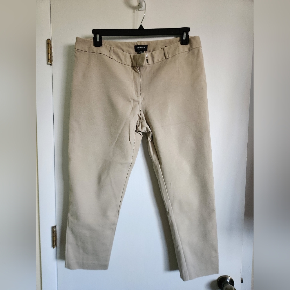 Liz Claiborne Classic Emma Beige Straight-Leg Dress Capris